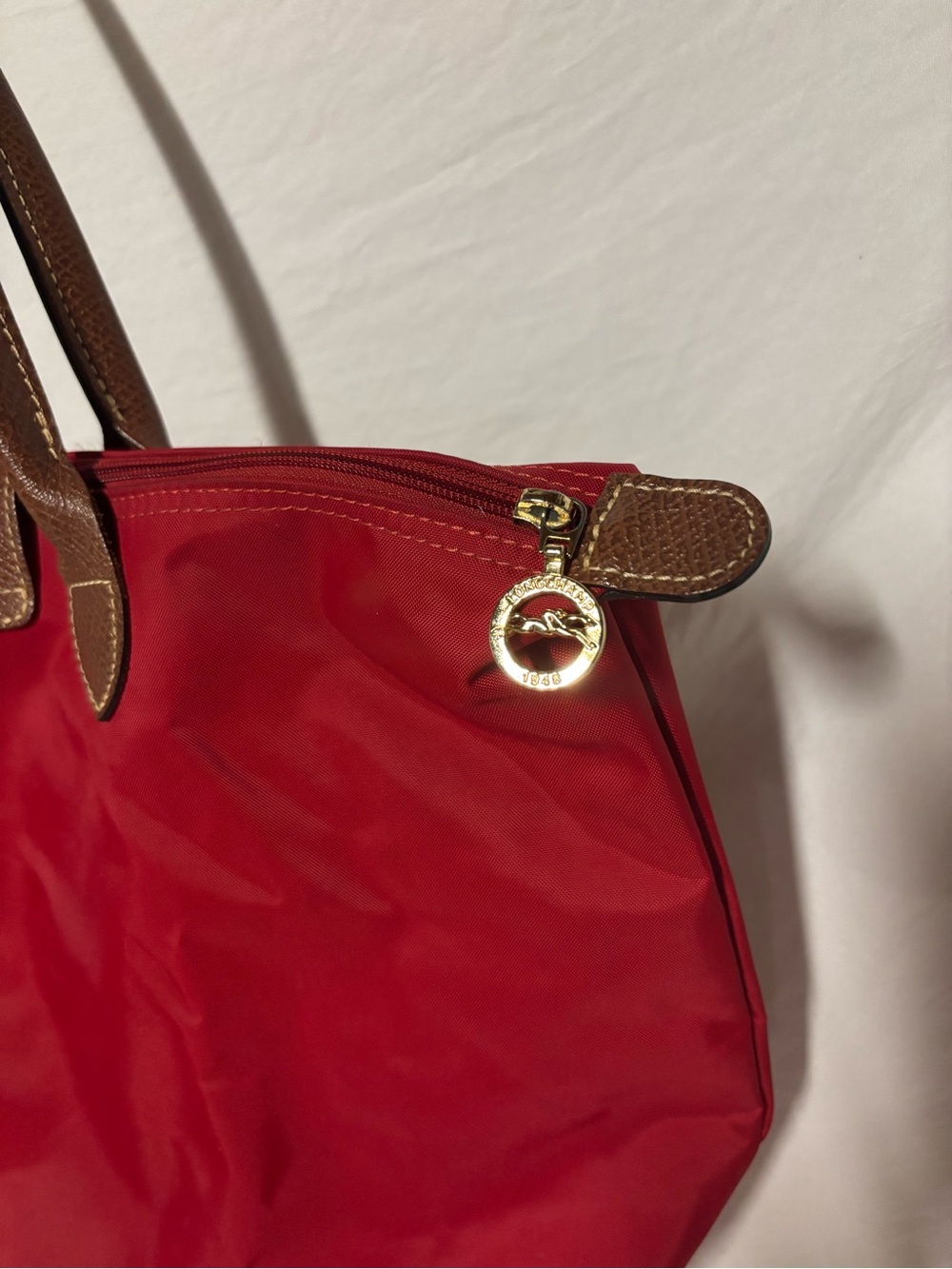 Longchamp LePliage Large Red Tote - Picture 6 of 15